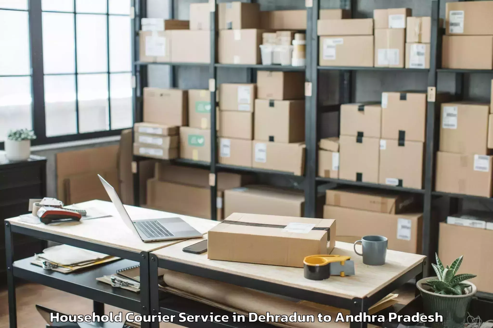 Get Dehradun to Kamavarapu Kota Household Courier